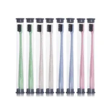 4 цвета Seago креативные взрослые мягкие Зубная щётка Портативный Пшеничная солома для чистки зубов щетка с древесным углем щетки с путешествия Красота Лидер продаж