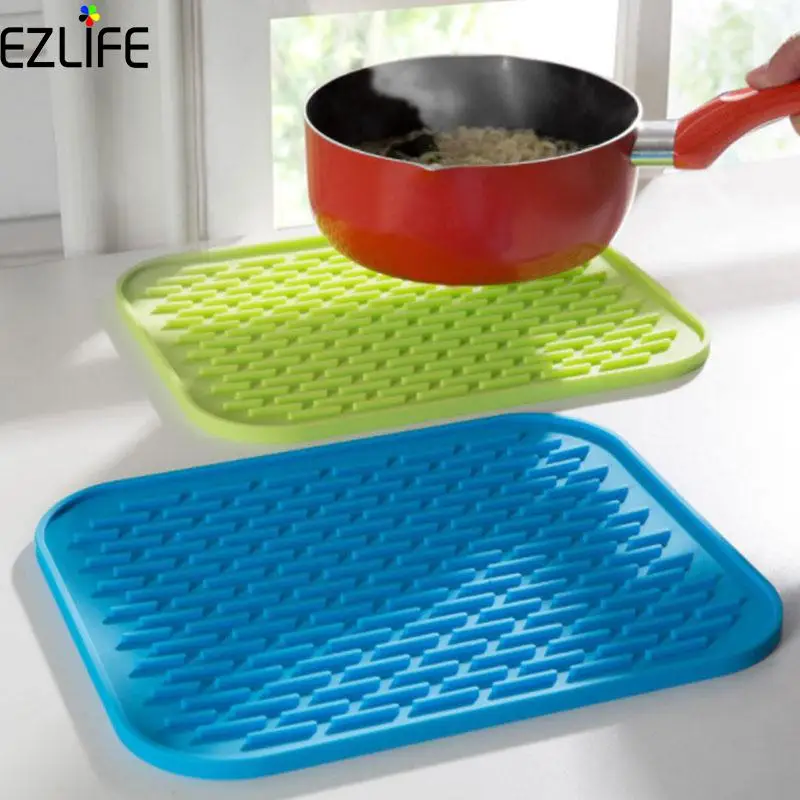 

Ezlife Nonslip Heat Resistant Silicone Pot Mat Large Cups Drying Mat Pot Holder Heat Resistant Pot Kitchen Mat Accessorie Jk1257