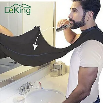 

1Pc Male Beard Apron Men Haircut Apron Waterproof Floral Cloth Household Cleaning Protecter Bathroom Accessories