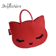 2017 Cartoon Katzen Handtasche Neue Marke Designer Fashion Nette frauen Pu-leder Handtasche Katze Handtasche Frauen Mode Lässig 1