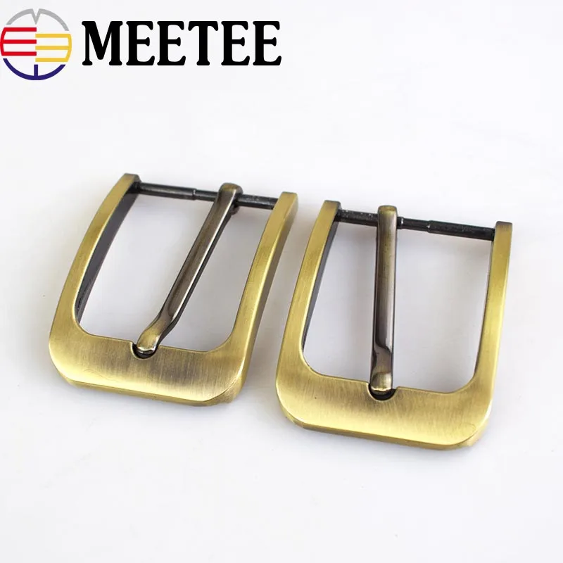 

2Pcs Men Belt Buckle 35mm Metal Pin Buckle Fashion Jeans Waistband Buckles For 33-34mm Belt DIY Leather Craft Accessories