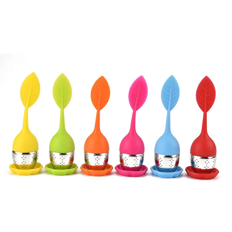 

Leaf Shaped Tea Bag Filter Tea Strainer Silicone Loose Tea Leaf Herbal Tool Food Grade Reusable Teabags Tea Accessories