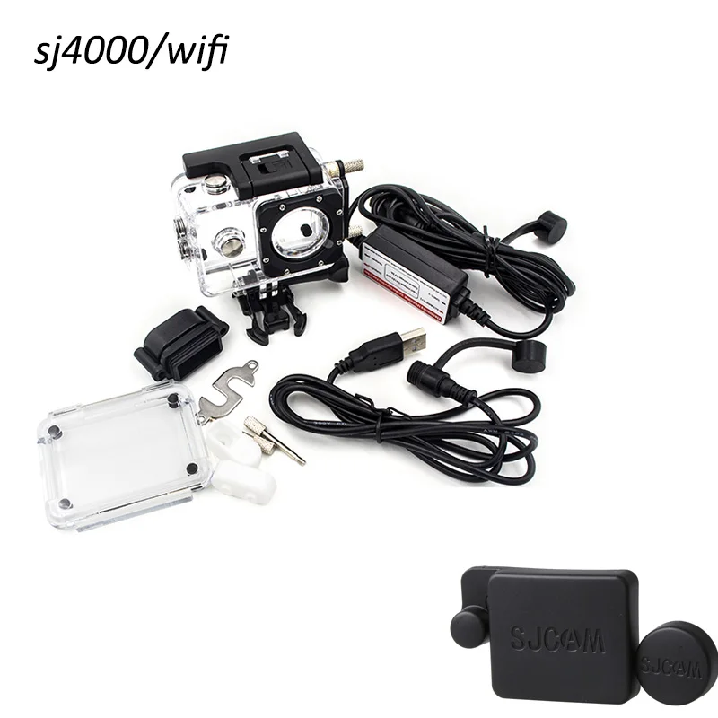 

new SJCAM Motorcycle Waterproof Case for SJCAM SJ4000 Series Charging Case sj cam sj 4000 wifi Action Camera Accessories