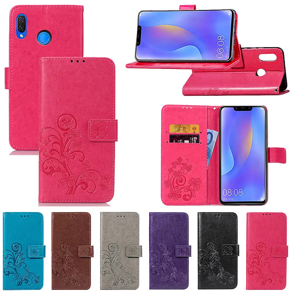 Роскошные Флип кожаный чехол для huawei Nova 2 2i Lite 3 3i Ретро отделения карточек