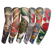 Татуировка манжета случайный высокий налокотник протектор Велоспорт 40-60 кг нейлон УФ защитная крышка Спортивная ручная манжета прочный гольф