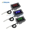 Medidor de Control de temperatura, Detector impermeable, Sensor NTC, pantalla roja, azul y verde, DC 12V, W1209 Termostato Digital LED, 50 ~ 110C ► Foto 1/6