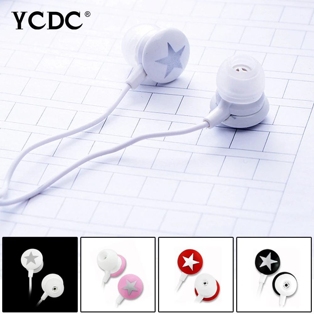 

+Hot sale+ YCDC Red Star 3.5mm Stereo Earphone Headphone For PC Laptop iPod Blackberry For Xiaomi HTC Samsung iPhone MP3 MP4
