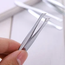 YOKPN 1 pz Sopracciglio Pinze Donne Strumenti di Bellezza Pinzette Argento Sopracciglio Clip In Acciaio Inox di trucco Multi-funzionale Accessorio