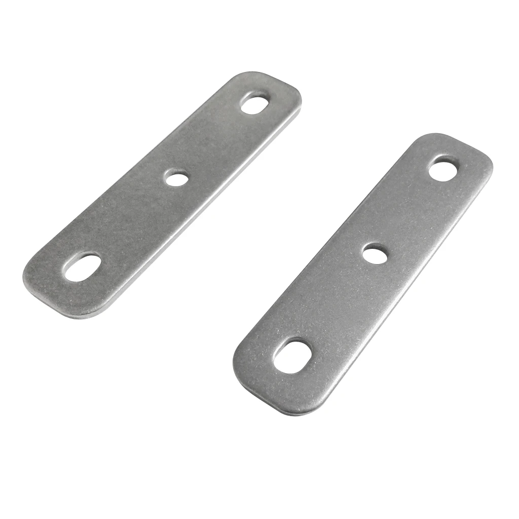 Perfeclan 2 Pieces Stainless Steel Kayak Trolling Electric Motor Bracket Mounting Plates Attaches Motor Bracket to the Gunwales