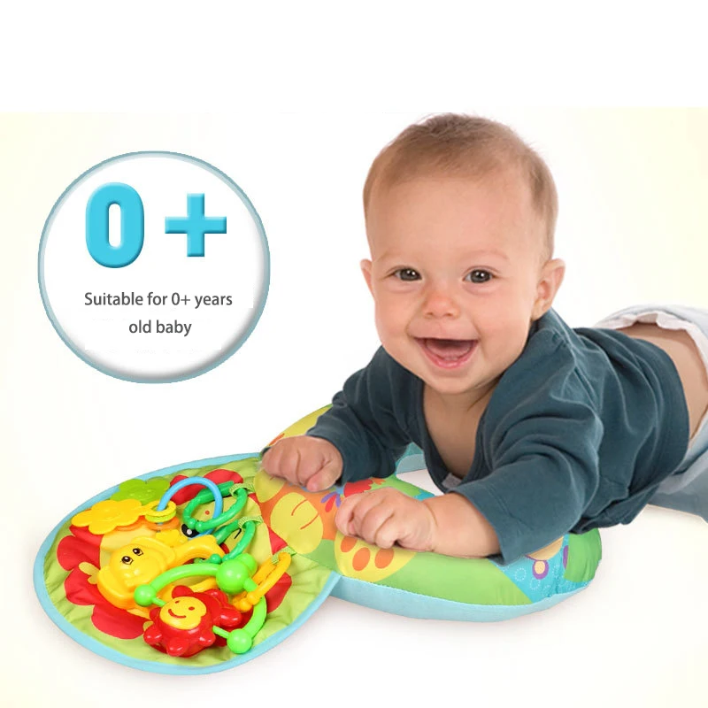 0-12 месяцев, обучающая Подушка для новорожденных, для ползания, для игры, u-образная безопасная Подушка, детские игрушки, обучающие принадлежности, подарок для ребенка