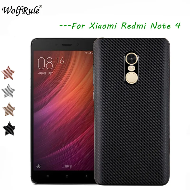 Чехол для Xiaomi Redmi Note 4X чехол 4 Роскошный с полной защитой из углеродного волокна