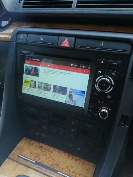 Top 8 Core 2 din Android 9.0 Car DVD CD player GPS Navigation for Audi A4 GPS (2003-2008) Audi S4/RS4/8E/8F/B9/B7 Autoradio Stereo 2