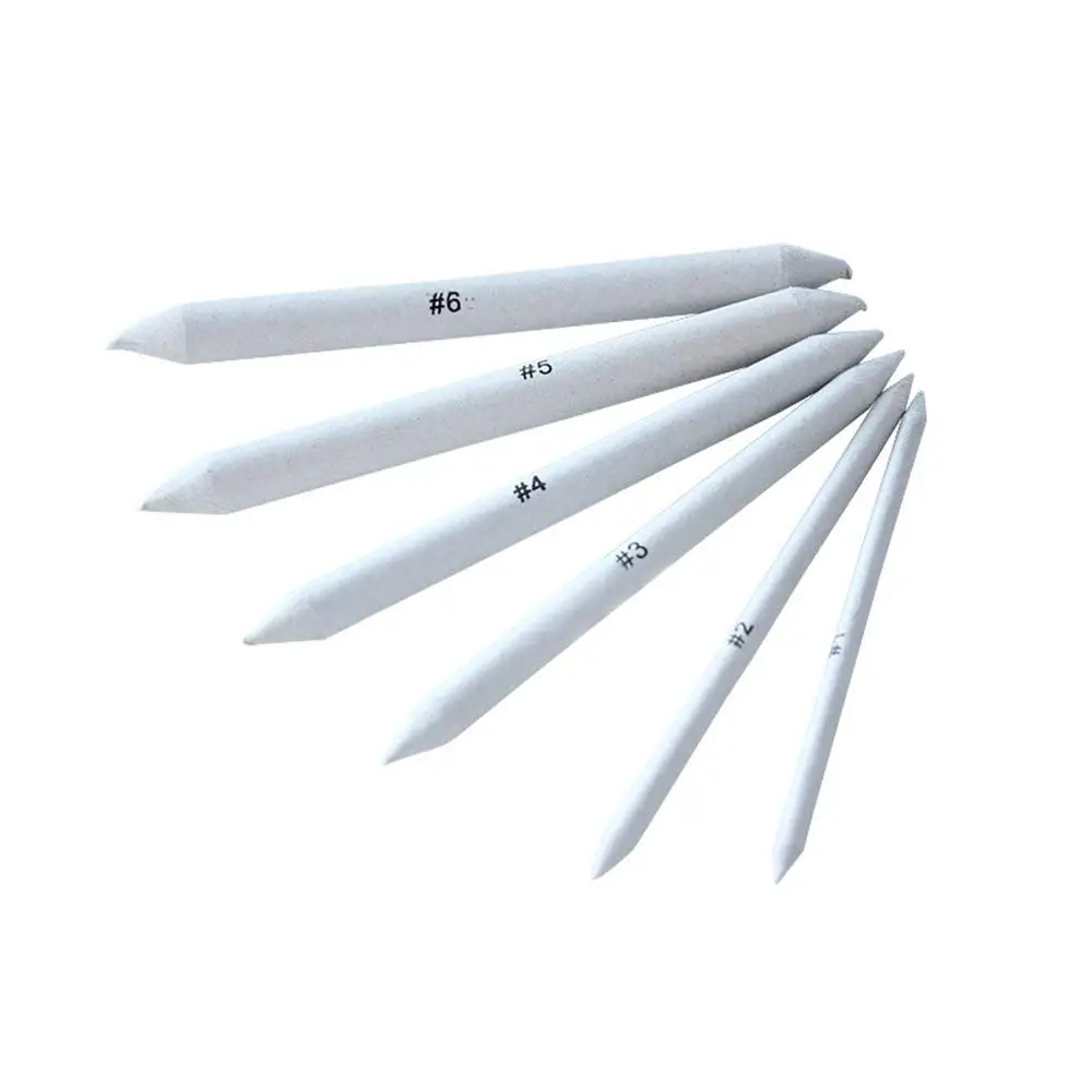 

MYLIFEUNIT 6 pcs Pencil Eraser Paper Blending Stump and Tortillion for Sketch Drawing