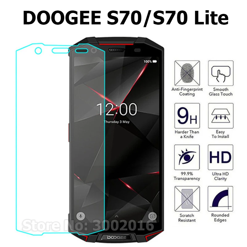 

1PC 2PC For Doogee S70 Tempered Glass 9H High Quality Screen Protector For Doogee S70 Lite IP68 Case Smartphone Glass Film Cover