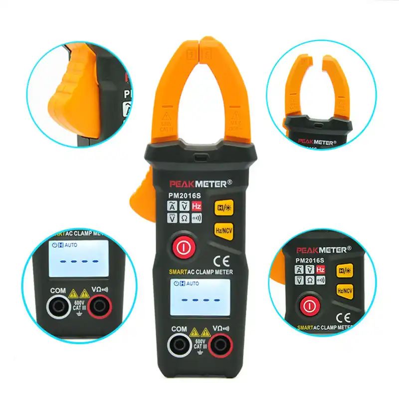 Peakmeter pm2016s Мини Digital AC Токоизмерительные 6000 Графы мультиметр multi Измеритель
