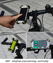 wholesale 50pcs Universal 360 Rotating Bicycle Bike Phone Holder Handlebar Clip Stand Mount Bracket For Smart Mobile Cellphone