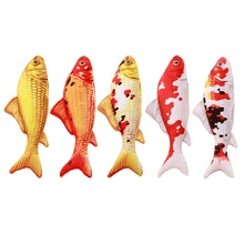1PC Creative Pet Cat Kitten Chewing Cat Toys Catnip Stuffed Fish Interactive Kitten Product Cat Supplies New