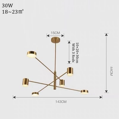 LukLoy Modern Chandelier Suspension Lighting Fixture Living Room Ceiling Hang Lamps Hanglamp Kitchen Branch Pendant Lamps Lights (23)