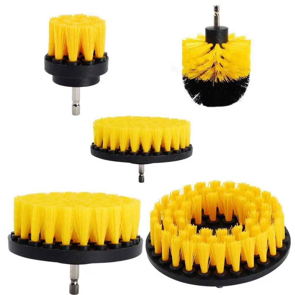 JJBS 5Pcs Power Scrubber Brush Drill Spin Scrubber Electric Cleaning