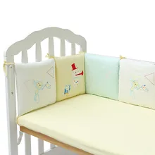 6 шт. мультфильм хлопок детская кровать бампер протектор новорожденных кроватки бампер для малышей