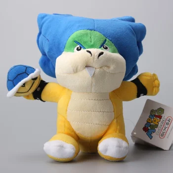 

Super Mario Ludwig With Blue Turtle Shell Koopa Cute Koopalings Plush Toys Soft Dolls 8" 20 CM Kids Gift