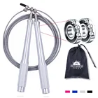 ① Crossfit Speed Jump Rope 2 Подшипник Алюминиевая Металлическая Ручка Пропуски Веревки Двойной Unde ★