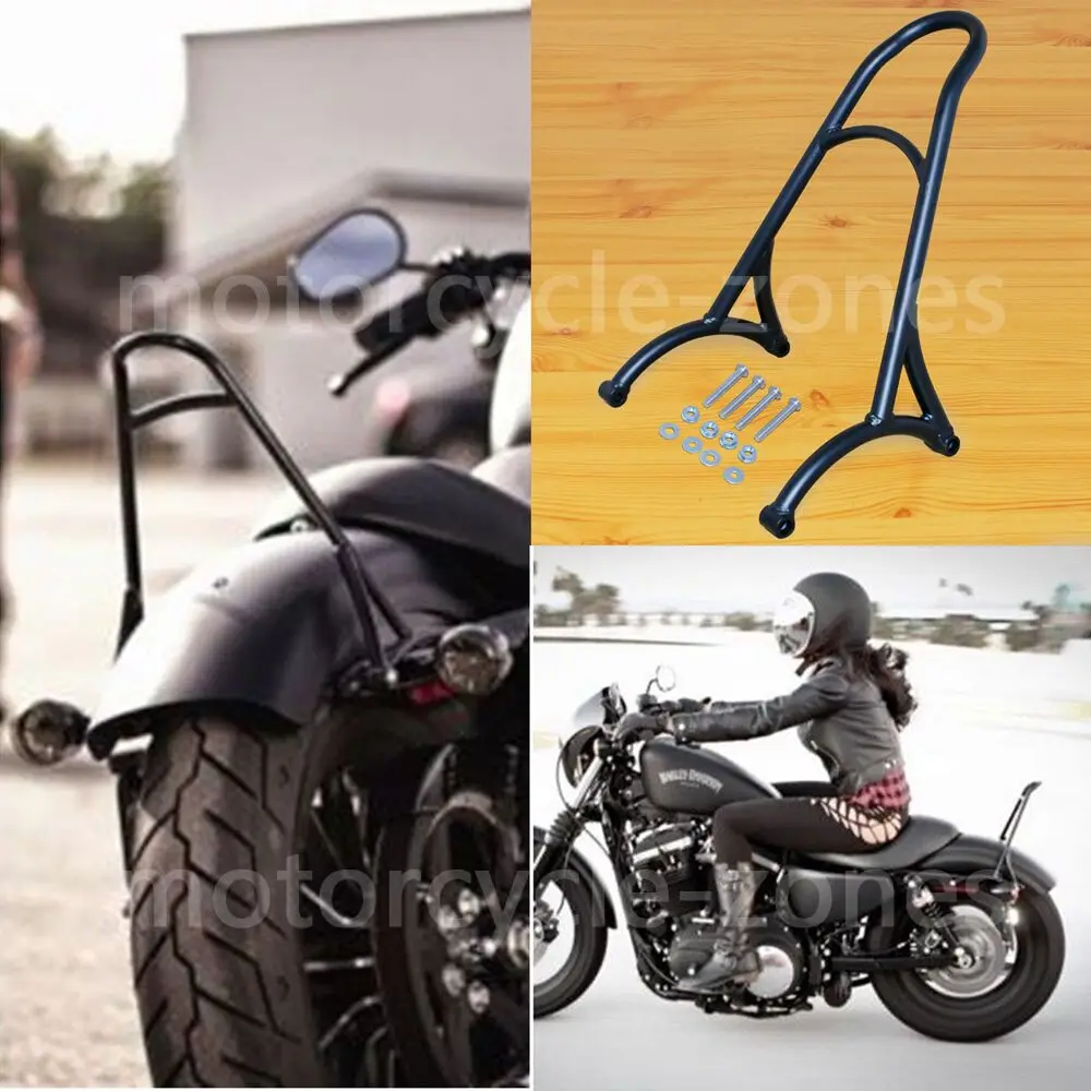 

Motorcycle Black Short Passenger Sissy Bar Backrest For Harley Forty Eight Sportster 1200 883 72 2004 - 2016 2014 2015