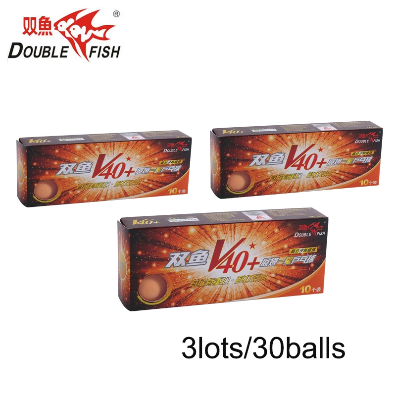 30 قطع مزدوجة الأسماك الرشيق V40 + واحد نجمة تنس طاولة الأصفر كرات ABS بوليمر كرة بينغ بونغ وافق بواسطة ناشئين التدريب الكرة