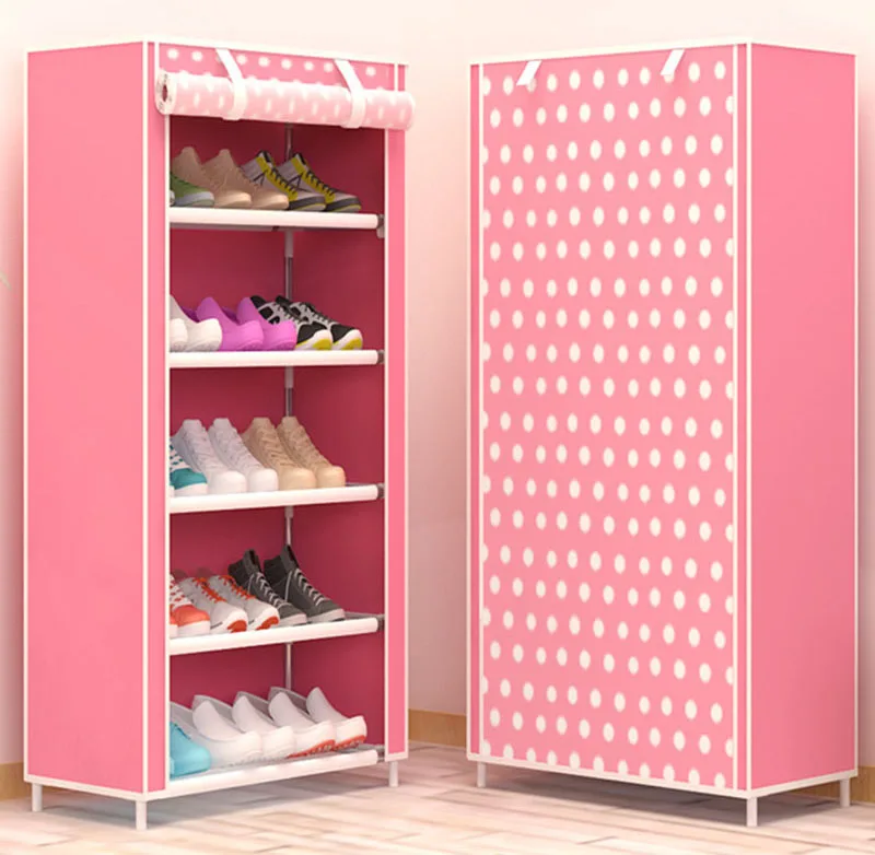 Кленовый лист карамельного цвета обувные стеллажи шкаф для обуви стеллаж для хранения пространства органайзер для обуви Полка домашняя мебель DIY сборка нетканый