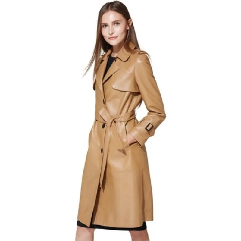 Leather trench coat ladies StyleWe has fashional style trench coats of black, navy, blue and camel. Shop designer military trench coats online.