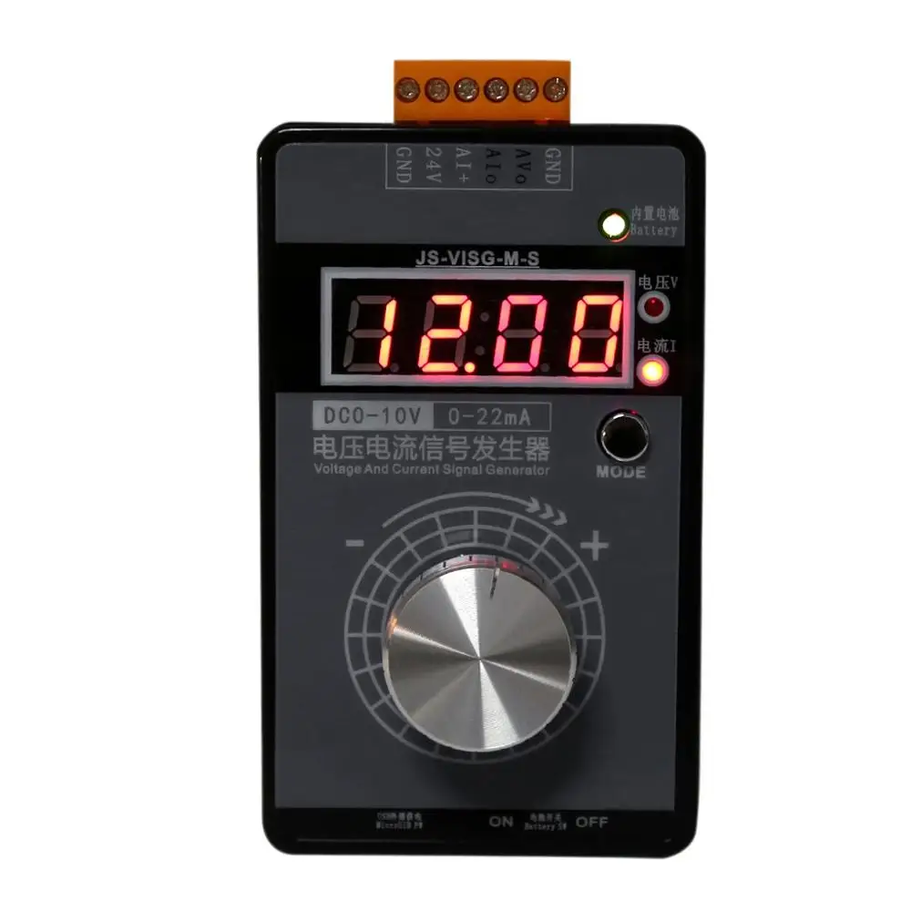 

0-10V 0-22mA Signal Generator Adjustable High Precision Current Voltage Analog Simulator With LED Display