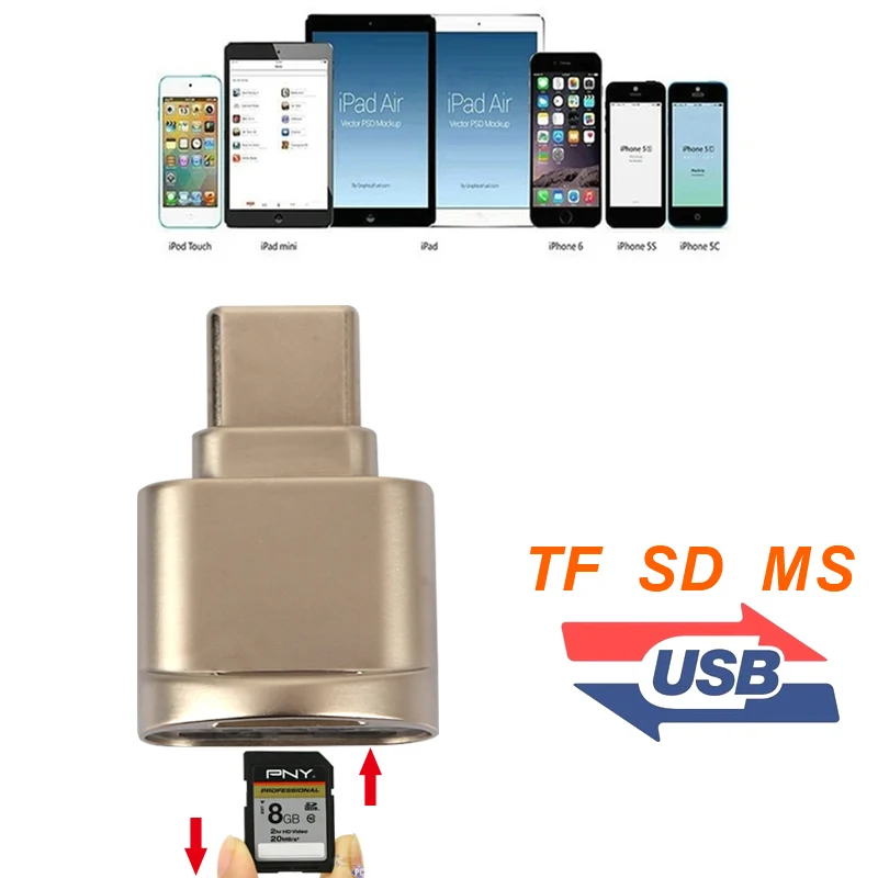 Новое поступление мини Тип C Micro SD TF устройство чтения карт памяти OTG адаптер USB 3,1 портативный Лидер продаж