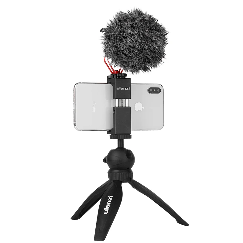 ULANZI смартфон Vlogging комплект камера штатив микрофон для iPhone мобильного телефона