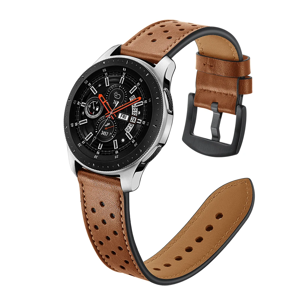 Ремешок для часов Samsung Galaxy Watch 20 мм 22 версия 42 46 черный коричневый сменный ремешок