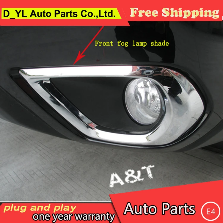 Chrome Front fog light lamp cover Trim For 2013 2014 2015 Forester high quality chrome stickers trim car styling 2 pcs | Автомобили и