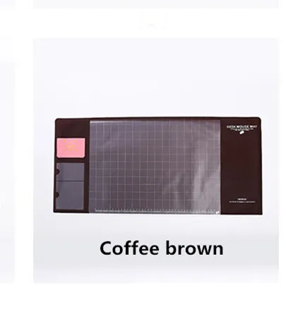 Креативный ПВХ Водонепроницаемый Многофункциональный стол органайзер Чехол Компьютерная клавиатура Коврик для мыши набор школьные офисные канцелярские принадлежности - Цвет: Coffee Brown