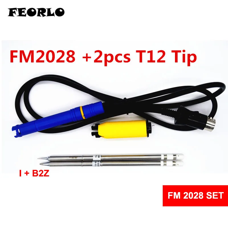FEORLO FM2028 T12 Soldering Handle For HAKKO FX951 with 2pcs(JL02 K KU I ILS B2Z C1 ) T12 Electronic Solder Soldering Iron Tips FEORLO FM2028 T12 Soldering Handle For HAKKO FX951 with 2pcs(JL02 K KU I ILS B2Z C1 ) T12 Electronic Solder Soldering Iron Tips