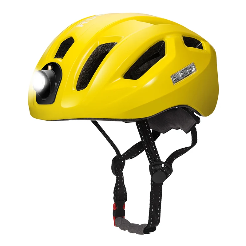 ROCKBROS Bicycle Light Helmet Intergrally-molded Bike Headlamp Cycling Helmet Sports Safety Men Women MTB Bike Helmet Equipment