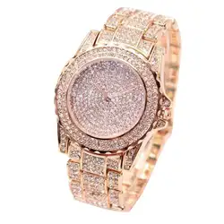 5001 высокое качество творческая женщина часы Для женщин модные роскошные бриллианты Модные кварцевые аналоговые часы