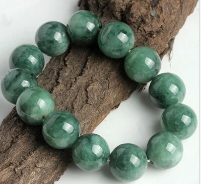 

437 Chinese Super 100% A Grade Natural Jade/Jadeite Beads String Bracelet