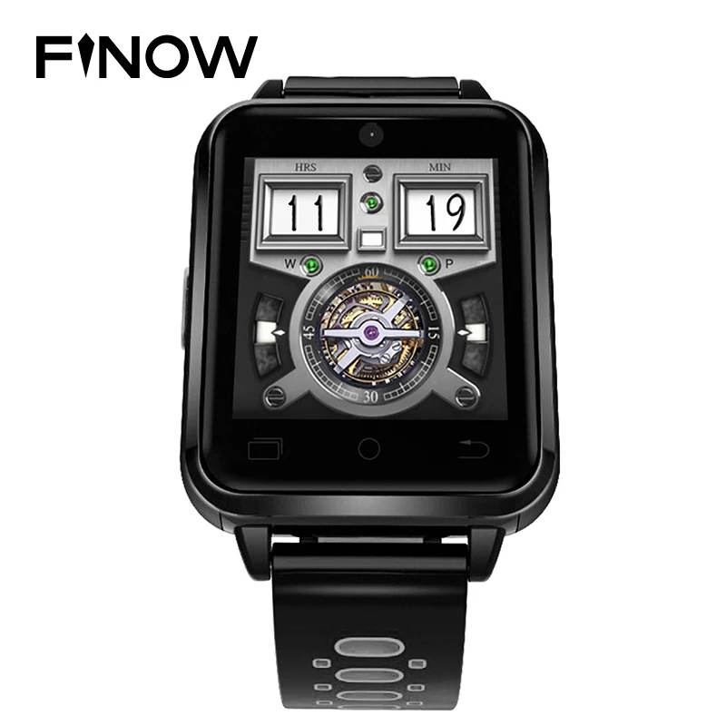 Finow Q2 4G smart watch Android 6.0 MTK6737 1GB/16GB SmartWatch Phone Heart Rate Sim Card Support replace strap PK M9/M5/H5