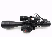  Страйкбол С4-12X50EG компактный комбинированный Оптический винтовка Железнодорожный Сфера T6 светодиодный фонарик С8 Факел Проблескового света & коллиматорный прицел 