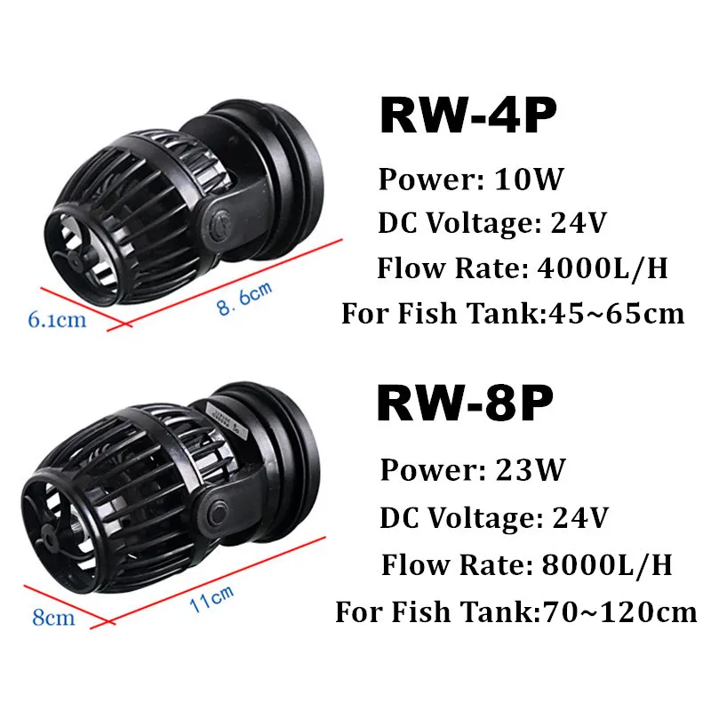 100 V-240 V Аквариум Wave Maker пропеллер водяного насоса Беспроводной ссылка мастер уплотнительное кольцо/Slave потока чайник насос для морских коралловых рифов рыб танк