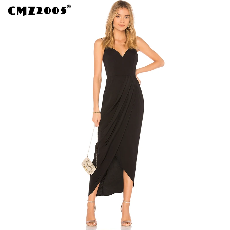 

Sexy Women Pleated Split Dresses Summer Sling Dress Sexy Slim Fit Sleeveless Halter Wrinkle Long Dress Perspective Dresses 71729