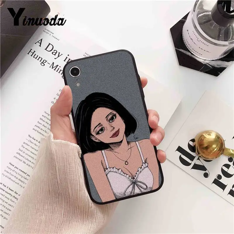 Cartoon girl eye face flower fashion Love Heart