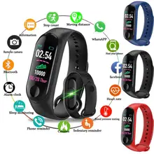 Смарт-браслет M3, умные часы для мужчин и женщин, пульсометр, измеритель артериального давления, умный браслет, водонепроницаемый браслет для Android IOS