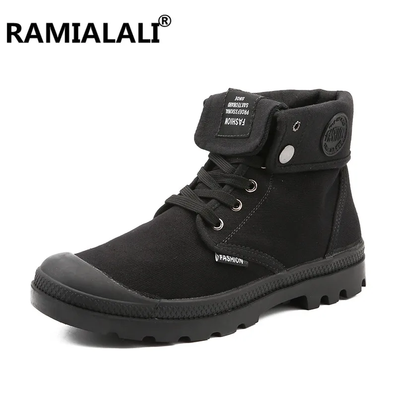 high top canvas boots