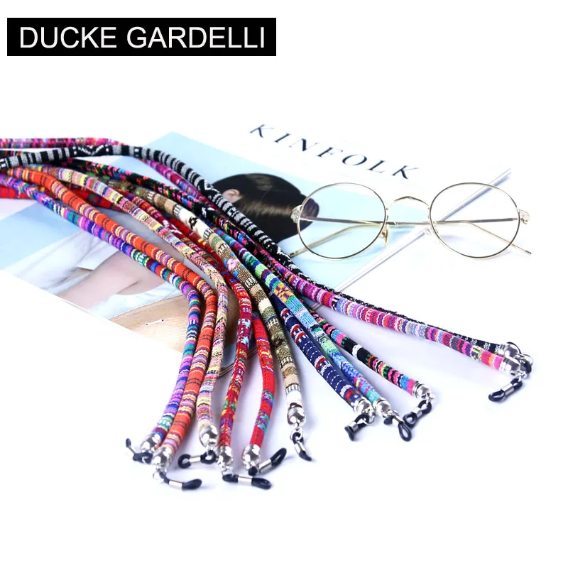 

DUCKE GARDELLI 20 pcs Retro Adjustable silicone loops Eyeglasses Sunglasses reading glass cords chains Holder Lanyard neck Strap