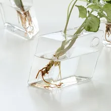 O. RoseLif ромб стеклянная настенная ваза настенные горшки укоренения растения в воде и у вас на стене