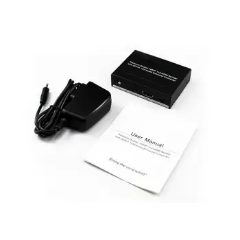 

1080P 1x2 HDMI Splitter 2CH/5.1CH Spdif Toslink+L/R Audio Extractor Converter